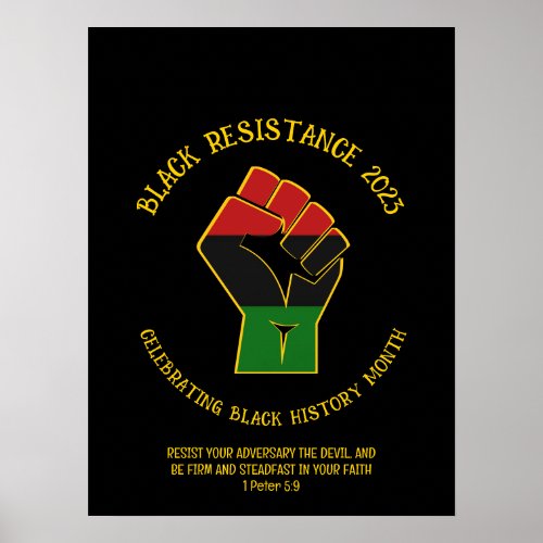 BLACK HISTORY MONTH Resistance 2023 Poster