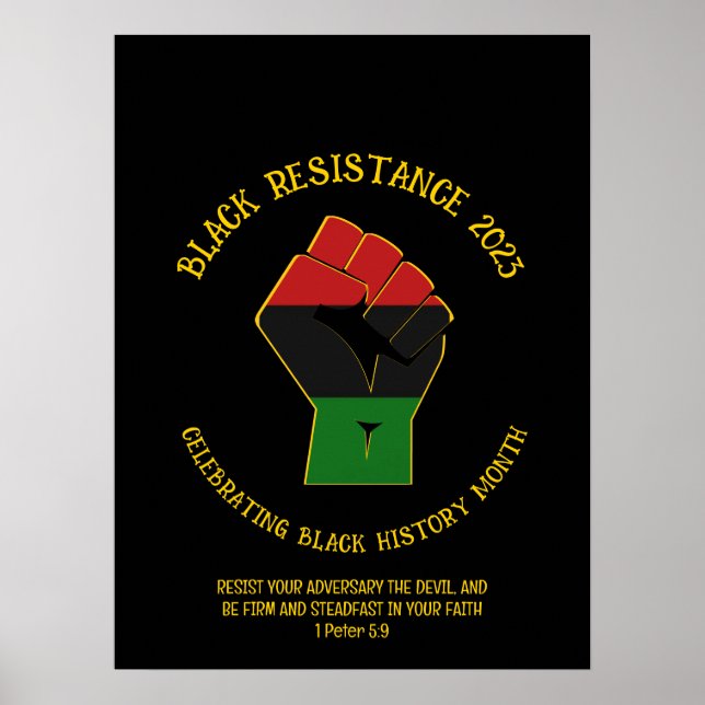 BLACK HISTORY MONTH Resistance 2023 Poster (Front)