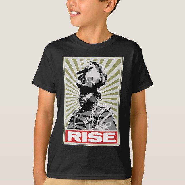 Black History Month - Rise Afrocentric  T-Shirt (Front)