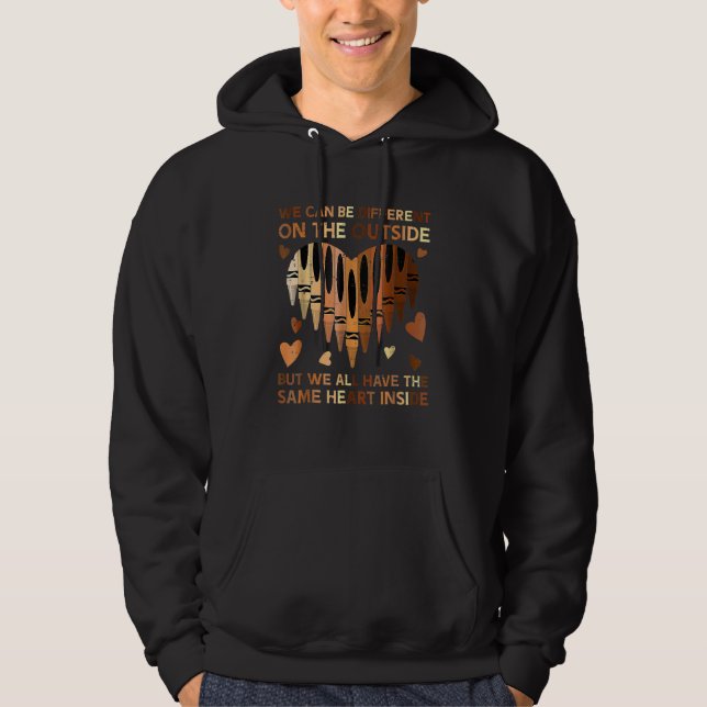 Black History Month Same Heart Inside African Prid Hoodie (Front)