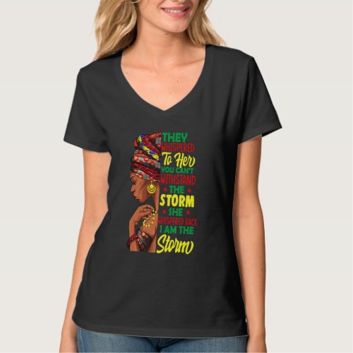 Black History Month Shirt African Woman Afro I Am 