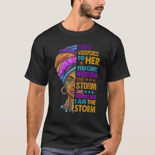 Black History Month Shirt African Woman Afro I Am 