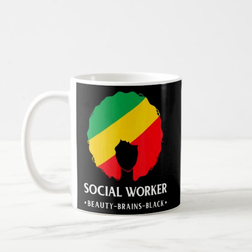 Black History Month Social Worker African American Coffee Mug