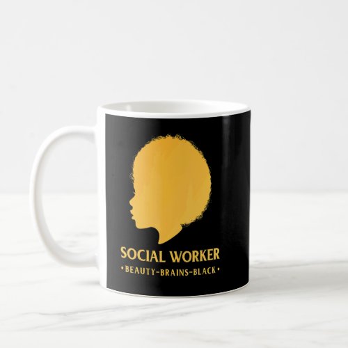 Black History Month Social Worker African American Coffee Mug