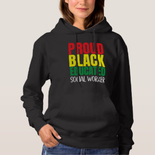 Black History Month Social Worker African Culture Hoodie