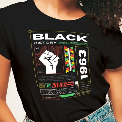 Black History Month Streetwear Brutalism T_Shirt