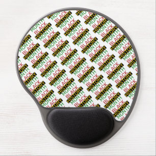BLACK HISTORY MONTH Stylish BHM Gel Mouse Pad