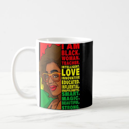 Black History Month Teacher Women African Teachers Coffee Mug