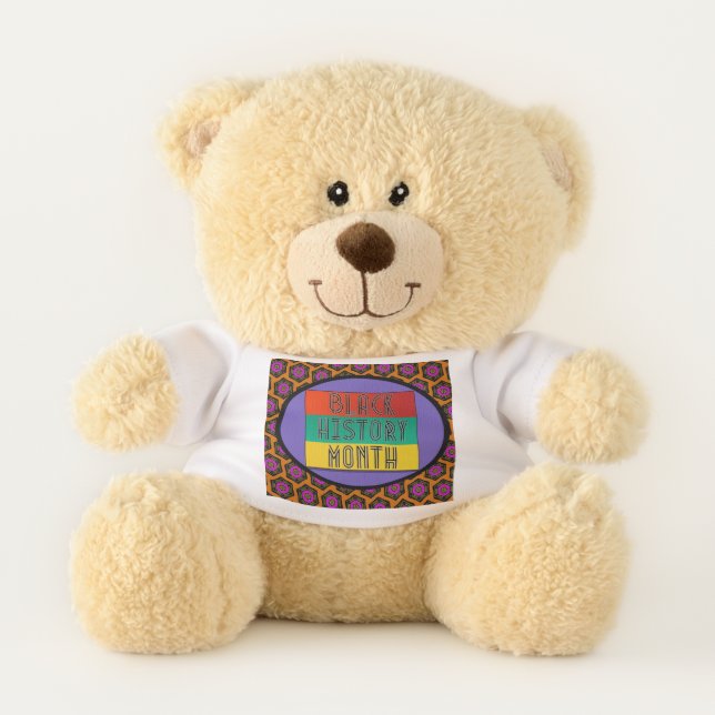 Black History Month Teddy Bear (Front)