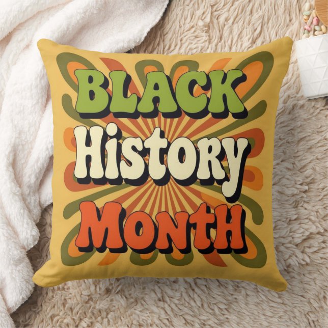Black History Month Throw Pillow (Blanket)