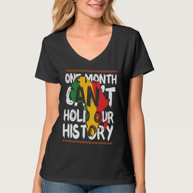 Black History Month USA Afro America African  1 T-Shirt (Front)