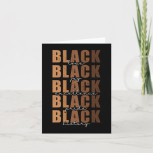 Black History Month Women Black Love Melanin Junet Card