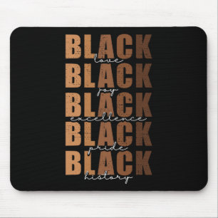 Black History Month Women Black Love Melanin Junet Mouse Pad