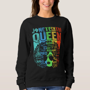 Black History Month Women Educated Strong Black Qu Sweatshirt