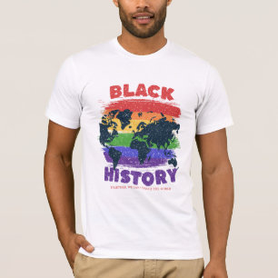 Black History Month , World Map for Families T-Shirt