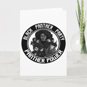 Black History Panther Party Afro Civil Rights 1966 Card
