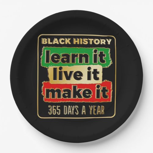 Black History Paper Plates