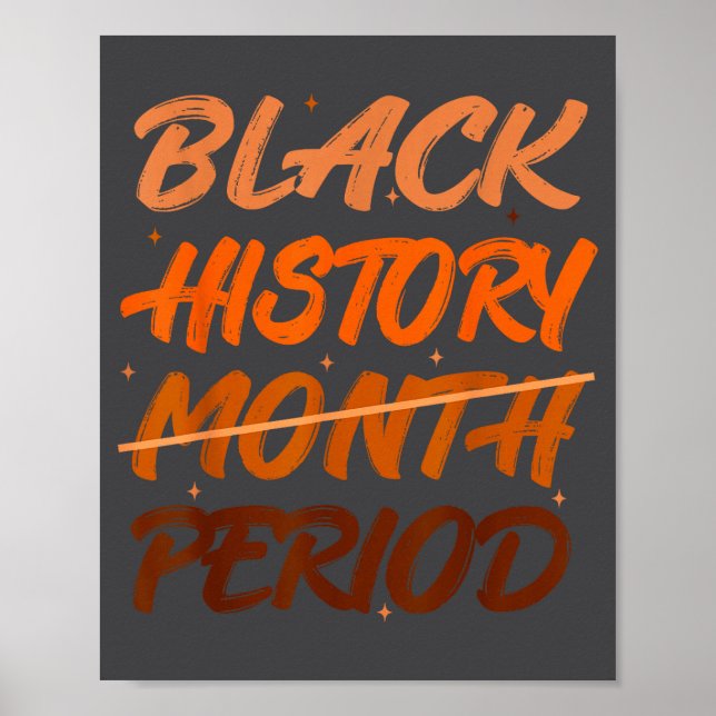Black History Period African American History Men  Poster (Front)