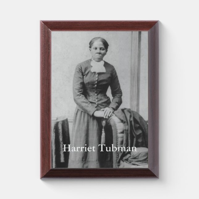 Black History Photograph - Harriet Tubman Portrait Award Plaque (Vertical)