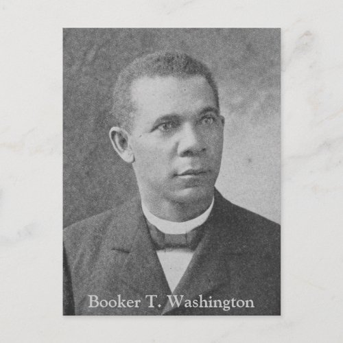 Black History Picture of Booker T Washington Postcard