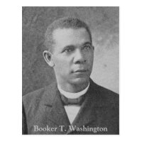 Black History Picture of Booker T. Washington Postcard