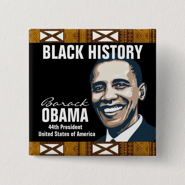 BLACK HISTORY PINBACK BUTTON (Front)