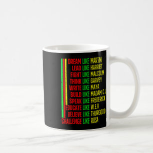Black History Pride Martin Black Afro African  Coffee Mug
