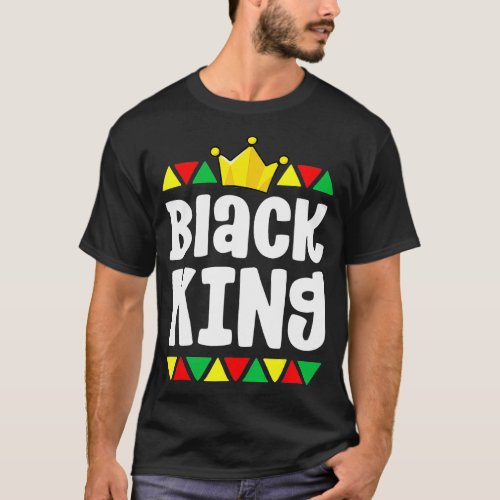 Black History s For Boys Kids Black King African P T_Shirt