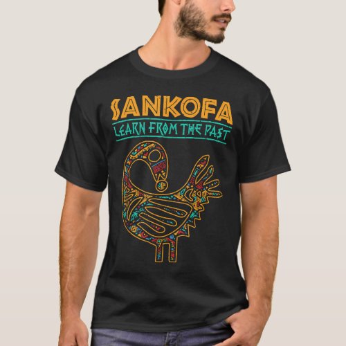 Black History Sankofa African Bird Juneteenth T_Sh T_Shirt