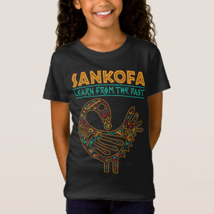 Black History Sankofa African Bird Juneteenth T-Shirt