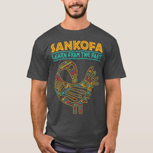 Black History Sankofa African Bird T_Shirt