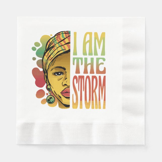 Black History Storm  Napkins (Front)