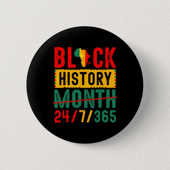Black History T Shirts Black History Month Shirt 2 Button (Front)