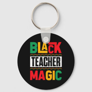 Black History Teacher Shirts Educators Afro Melani Keychain