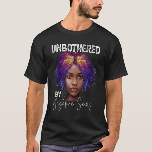 Black HistoryMonth Sassy Queen African American La T-Shirt (Front)