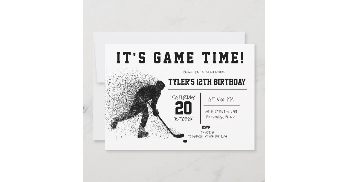 NFL Pittsburgh Steelers Ticket Birthday Invitation