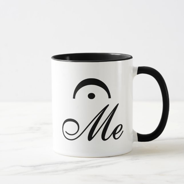 Black Hold (Fermata) Me Mug (Right)