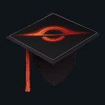 Black Hole Accretion Disk Graduation Cap Topper<br><div class="desc">A black hole accretion disk spins in the depths of interstellar space in this NASA illustration. Gravity distorts the view, warping the surroundings of black hole to produce this distorted view of glowing gases orbiting the infinite gravity of the hole itself. Nothing, even light, can escape the singularity once pulled-in....</div>