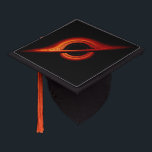 Black Hole Accretion Disk Graduation Cap Topper<br><div class="desc">A black hole accretion disk spins in the depths of interstellar space in this NASA illustration. Gravity distorts the view, warping the surroundings of black hole to produce this distorted view of glowing gases orbiting the infinite gravity of the hole itself. Nothing, even light, can escape the singularity once pulled-in....</div>