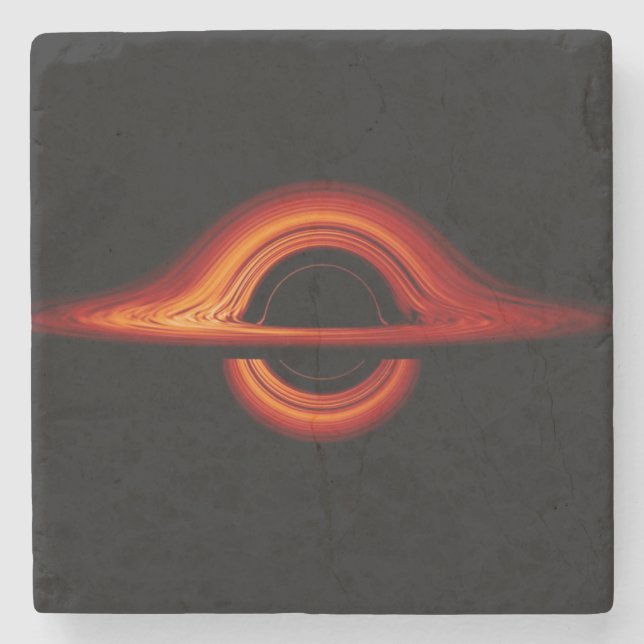 Black Hole Accretion Disk Stone Coaster (Front)