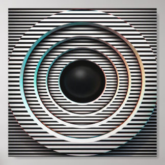 Black Hole Acrylic Photo Tile