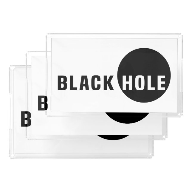 Black Hole Acrylic Tray (Set)