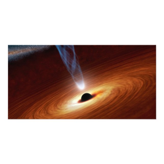 Black Hole Astronomy Space Art Card (Front)