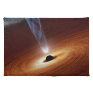 Black Hole Astronomy Space Art Placemat