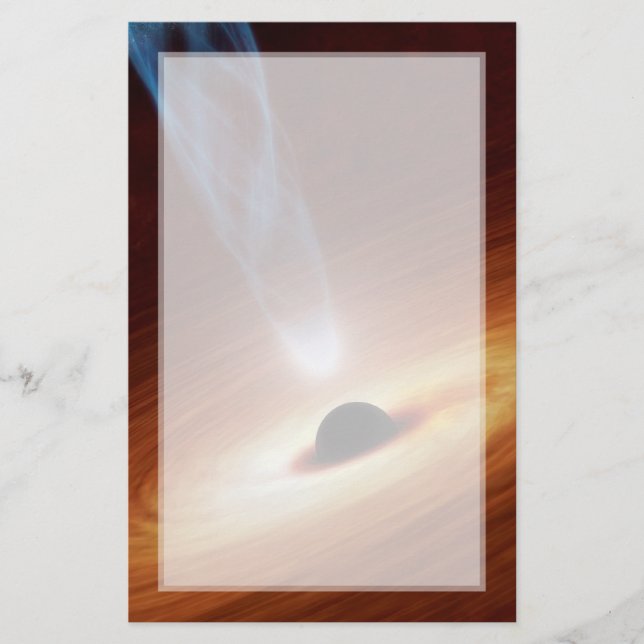 Black Hole Astronomy Space Art Stationery (Front)