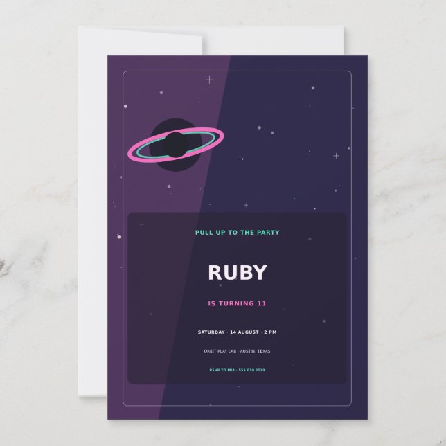 Black Hole Bash Invitation (Front)
