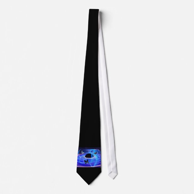 Black Hole & Butterflies Neck Tie (Front)