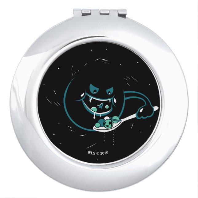 Black Hole Devours Compact Mirror (Front)