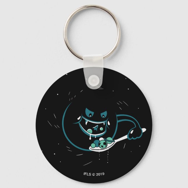 Black Hole Devours Keychain (Front)