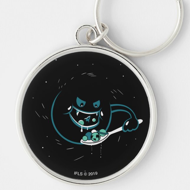 Black Hole Devours Keychain (Front)
